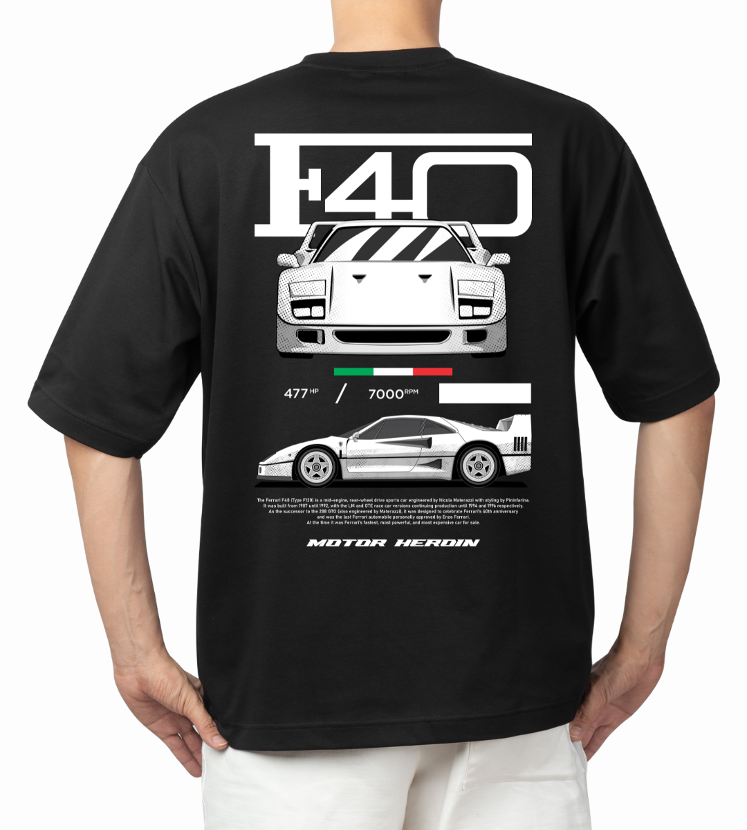T-Shirt Oversize Motor Heroin F40