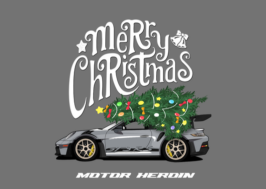 5er Pack Weihnachtskarte Porsche GT3 RS 992